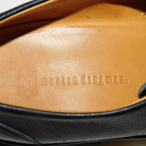 Martin Dingman Black Leather Lace-Up Oxford Dress Shoes Made In Italy Size 9 main image 6